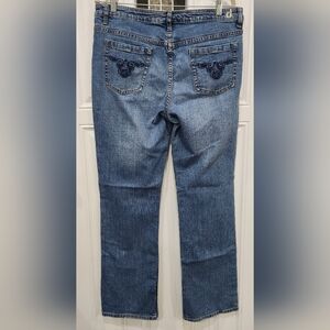 d. jeans medium wash straight leg jeans women's size 16